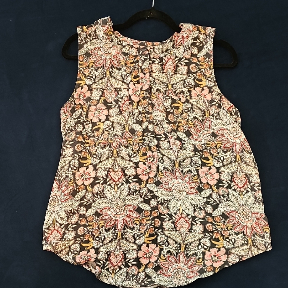 Ann Taylor LOFT Floral Sleeveless Top - Multicolor